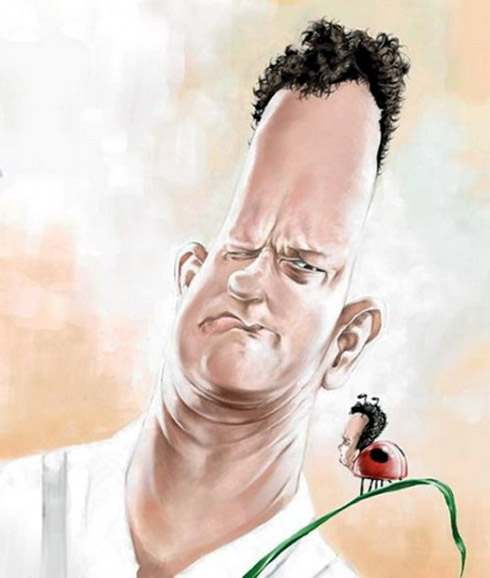 Celebridades em curiosas caricaturas