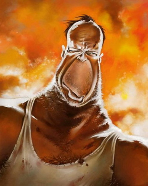 Celebridades em curiosas caricaturas