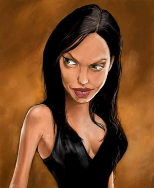 Celebridades em curiosas caricaturas