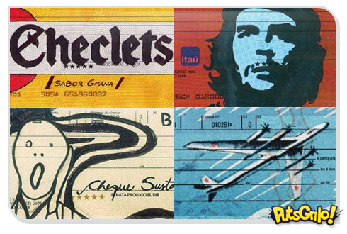 Arte e Desenhos em Cheques