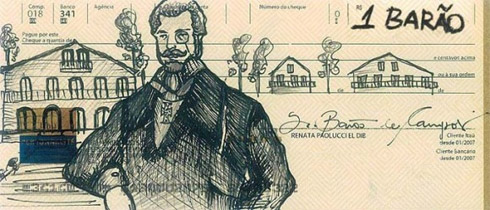 Arte e Desenhos em Cheques