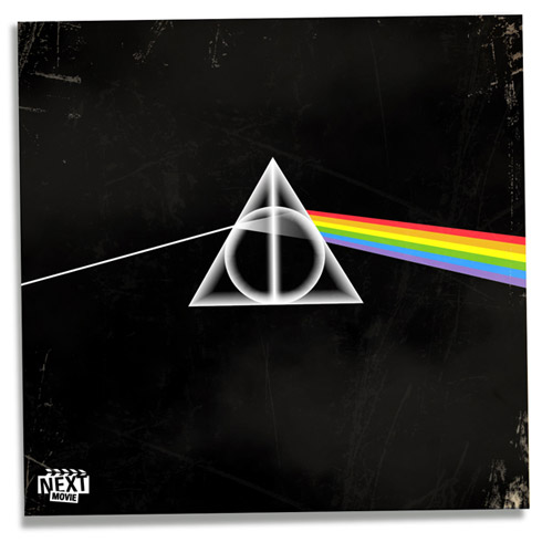Capas de discos clássicos de rock em versões Harry Potter