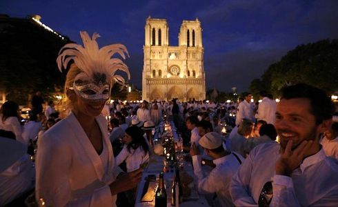 jantar branco em paris