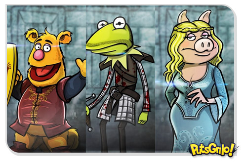 Os Muppets como personagens da série Game of Thrones