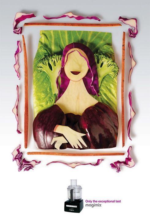 quadros de arte feitos com comida 