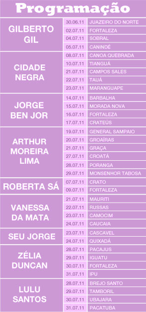 Programação Férias no Ceará
