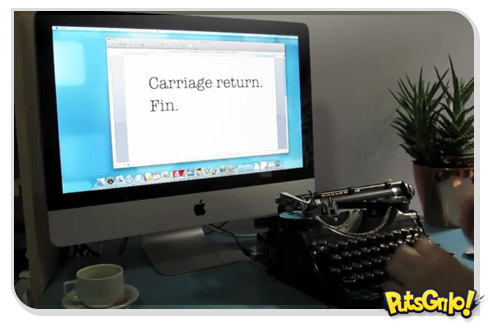 Máquina de escrever reload: conheça a USB Typewriter