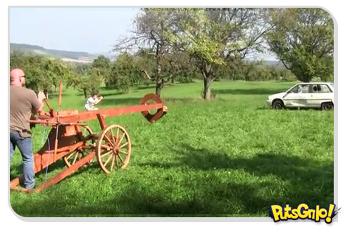 Estilingue gigante: Uma engenhoca vinda da Idade Média