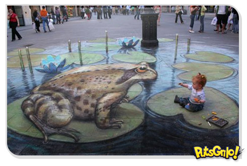 Incríveis pinturas em 3D de Julian Beever