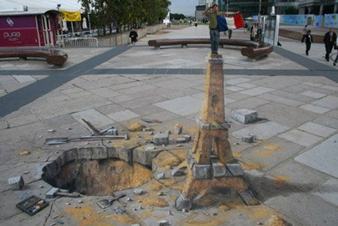 Incríveis pinturas em 3D de Julian Beever