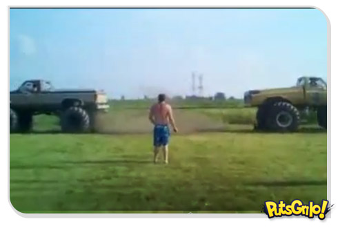 Brincadeira de cabo de guerra extreme fail