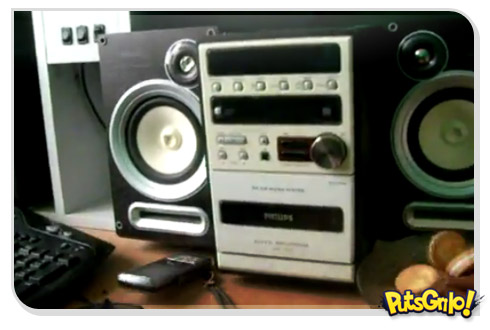 Terremoto em forma de aparelho de som pancadão