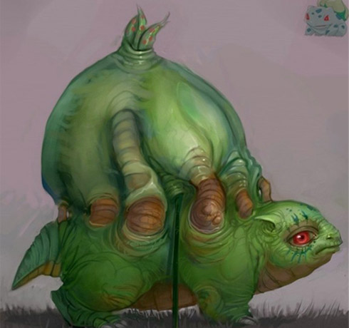 Pokemon em desenhos fantásticos