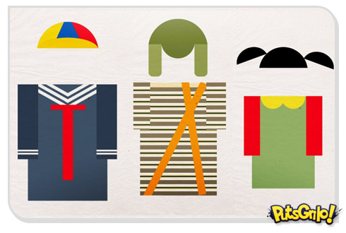 Chaves: Ilustrações minimalistas dos personagens