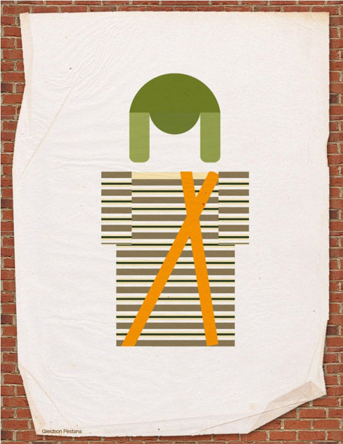 Chaves: Ilustrações minimalistas dos personagens