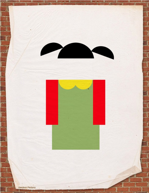 Chaves: Ilustrações minimalistas dos personagens