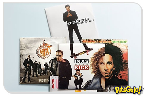 Montagens com capas de discos famosos