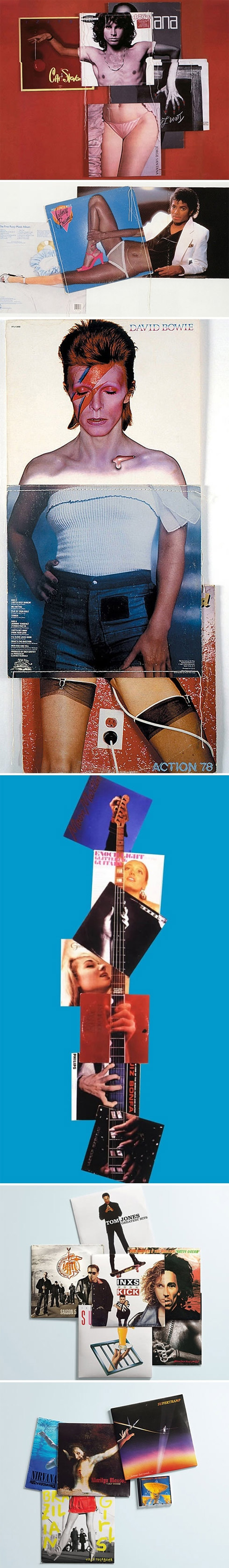 Montagens com capas de discos famosos
