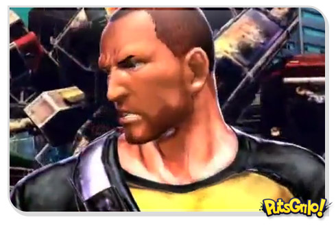 Jogo Street Fighter x Tekken com personagem de inFamous