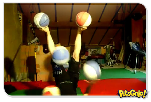 Malabarismo com bolas nível extremo