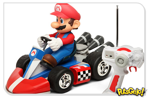 Carrinhos de controle remoto do Super Mario Kart