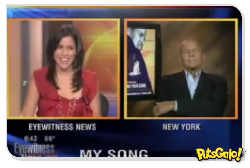 Ator Harry Belafonte tira soneca ao vivo na TV
