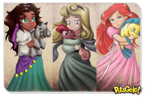 Princesas da Disney versão crianças