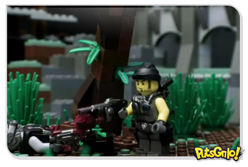 Gears of War 3: Animação stop motion em Lego