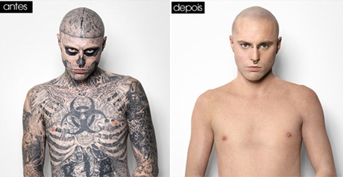 zombie boy antes e depois