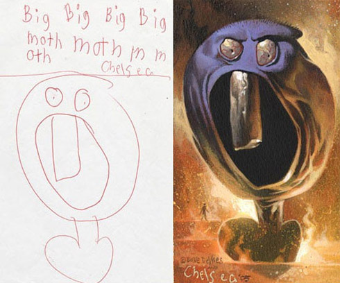 Desenhos ilustrações realistas