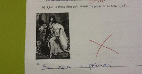 As pérolas mais criativas em provas escolares