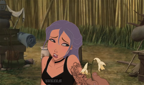 Princesas Disney em estilo punk rock