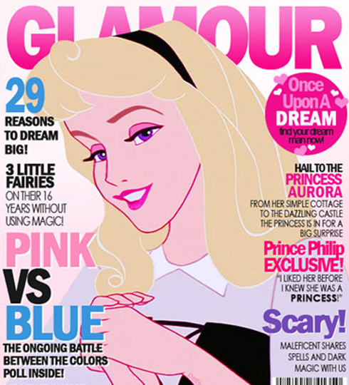 Disney: As Princesas nas capas de revista de moda