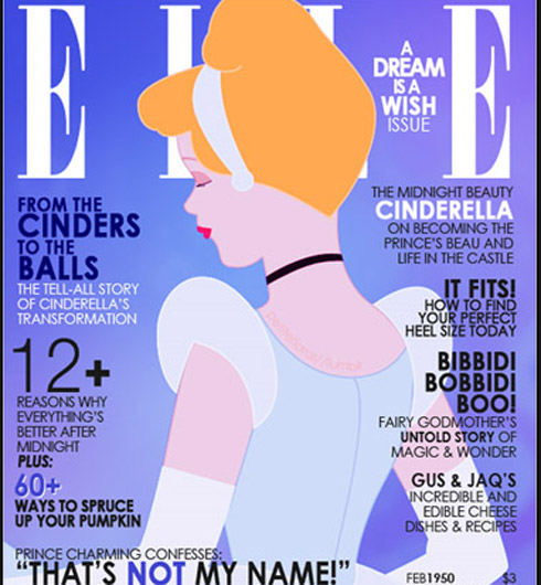 Disney: As Princesas nas capas de revista de moda