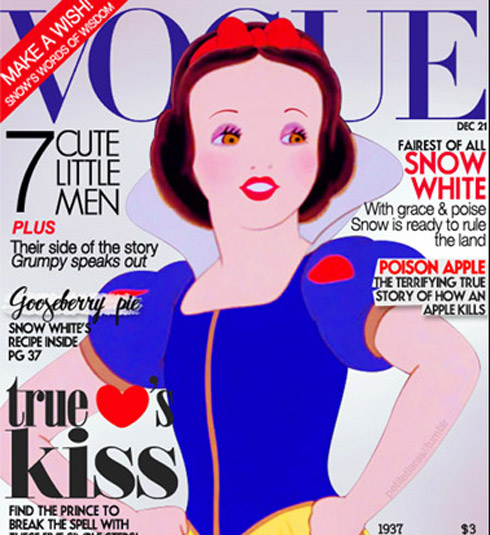 Disney: As Princesas nas capas de revista de moda