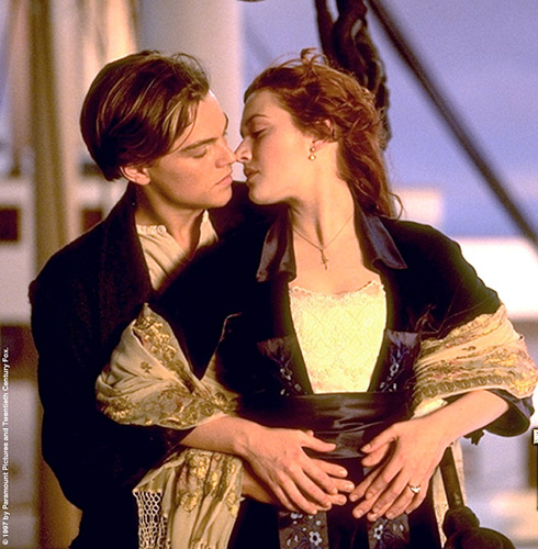 titanic rose e jack beijo