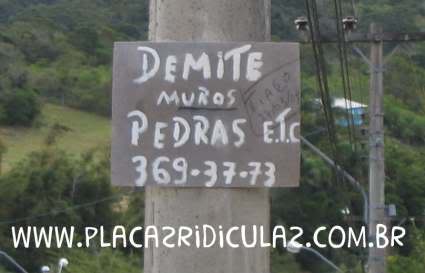 Demite Muros Pedras