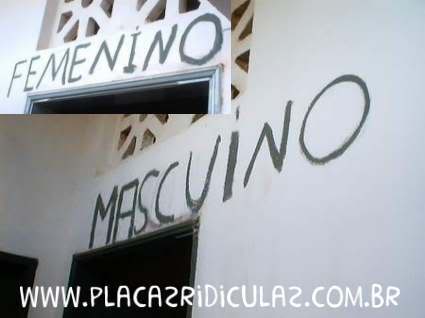 Banheiro Femenino Mascuíno