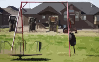 Americano irritado constrói cerca com Carros de Verdade