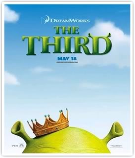 Shrek The Third, com cara de ‘The First’.