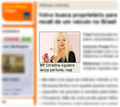 Christina Aguilera Lança Perfume no Terra