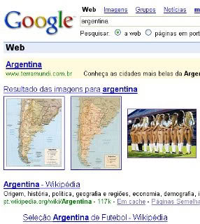 Argentina sofre bombardeio de GoogleBombing