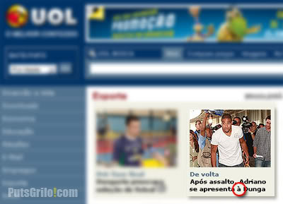 Curiosidades: Erro de Português no UOL