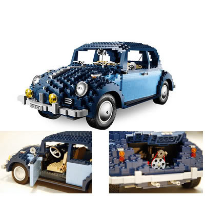 Lego constrói Fusca com 1600 peças