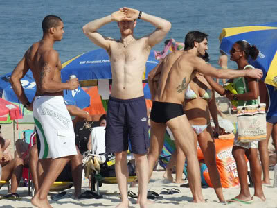 Olimpíadas Pequim 2008: Jogadores de Voley Masculino em Ipanema
