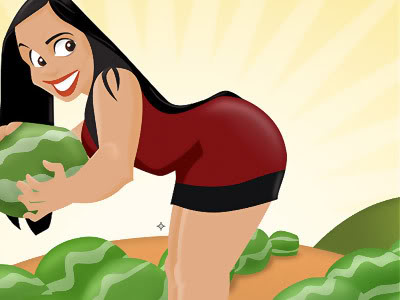 Jogue Grátis o Jogo da Mulher Melancia / Jaca / Melão / Moranguinho