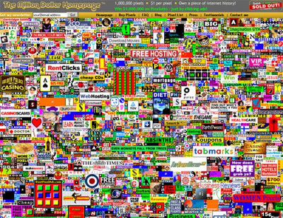 Fique Milionário: Million Dollar Homepage e Contraditorium.com