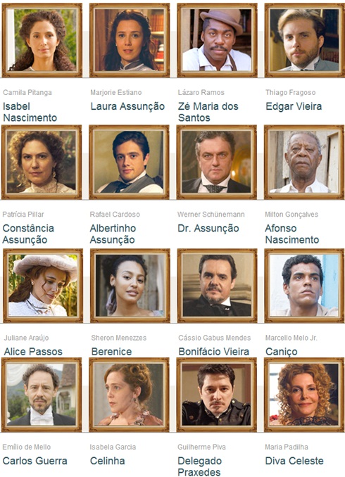 personagens lado a lado