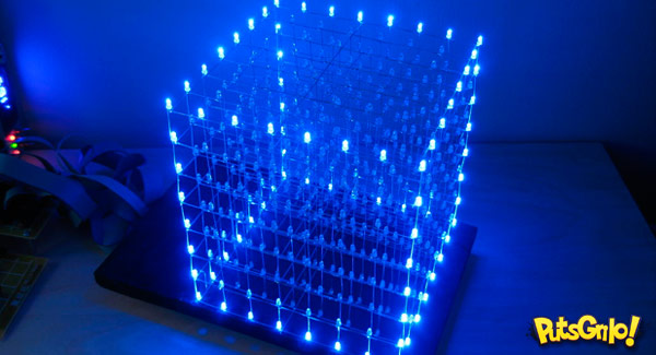 Os fantásticos cubos de LED 3D