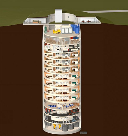 Fim do Mundo: Apartamentos de luxo para o Apocalipse feitos no subsolo